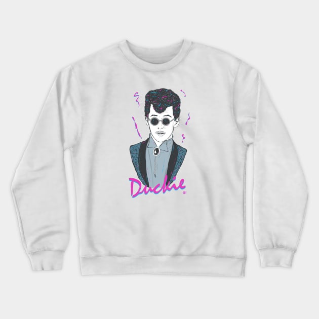 Pretty In Pink - Duckie Crewneck Sweatshirt by MonkeyBubble